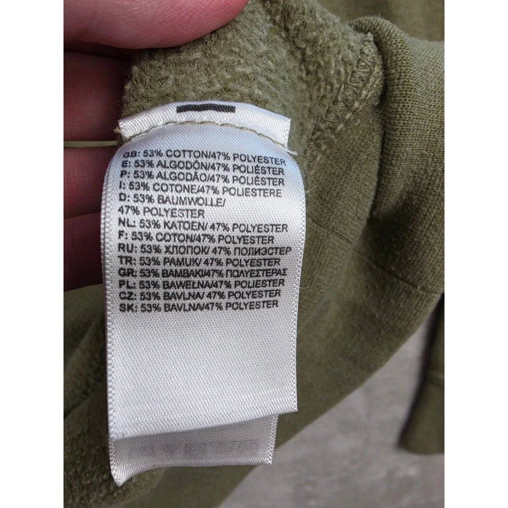 The North Face Hoodie Mens XL Green Big Logo Pullover Sweatshirt Activewear